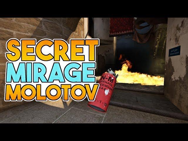 How to Molotov Jungle UNSEEN from Palace  (Secret Mirage Molotov) - CS:GO Tips & Tricks