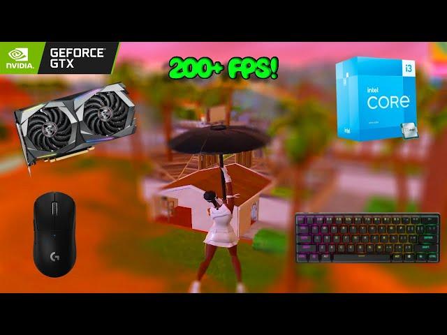 GTX 1660 SUPER + i3 13100f in Fortnite | Performance mode FPS test