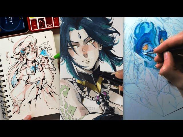 Art drawing tiktok compilations ~ Drawing tiktok #51