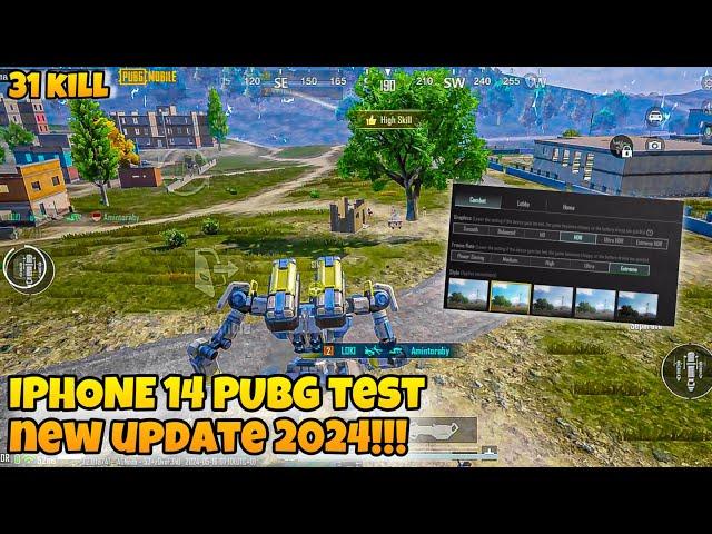 IPHONE 14 PUBG TEST NEW UPDATE MAX GRAPHICS!!!