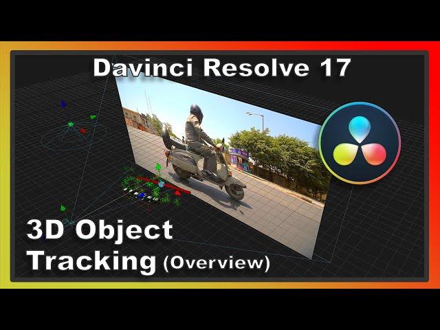 Davinci Resolve 17 - 3D Object Tracking using the Camera Tracker in Fusion