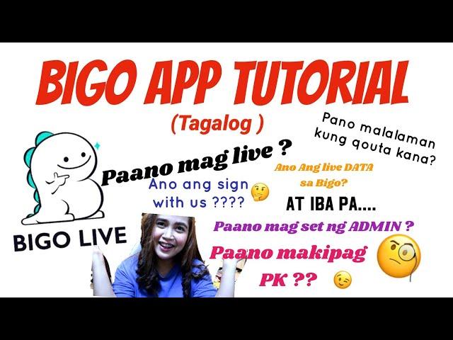 BIGO TUTORIAL (TAGALOG)| PHILIPPINES