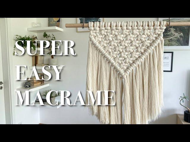 Super EASY MACRAME wall hanging ideal for beginners