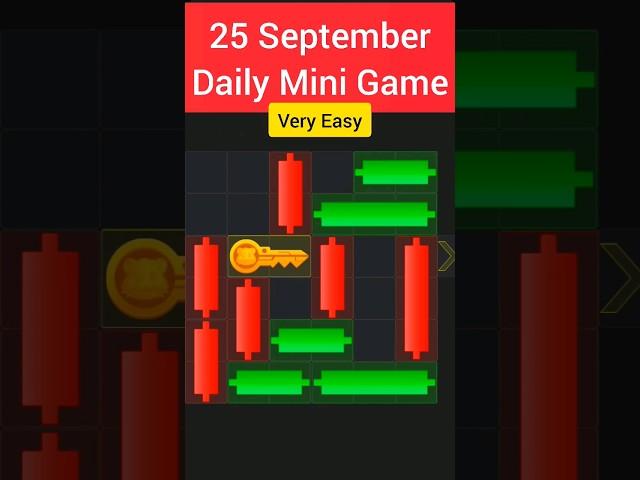 25 September Mini Game | Hamster kombat mini game | today's mini game | Minigame play | New Minigame