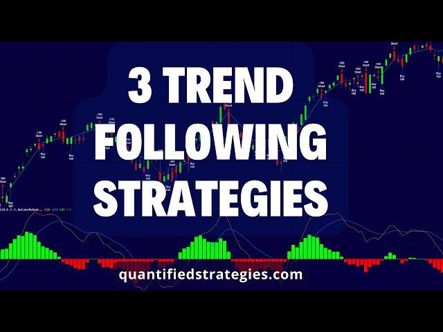 3 SIMPLE Trend Following Trading Strategies (Backtest)