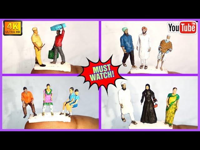 Unboxing & Review - Precision Model Works HO Scale Human Figures For Indian Model Railroad