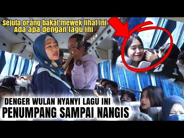 Awalnya Biasa saja Wulan pengamen suara merdu nyanyi lagu ini..!!!penumpang cantik langsung nangis