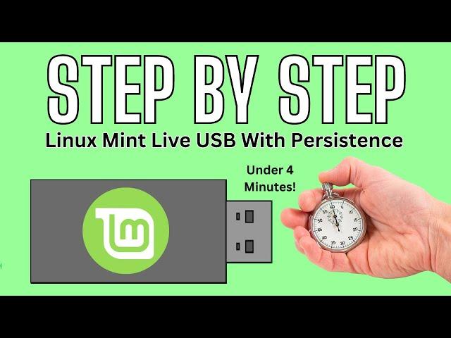 Create a Persistent Linux Mint 21.2 USB in Under 4 Minutes! | Step-by-Step Guide 