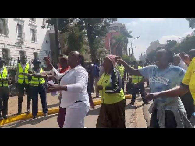 ODM supporters gather outside KICC ahead of President Ruto, Raila major announcement