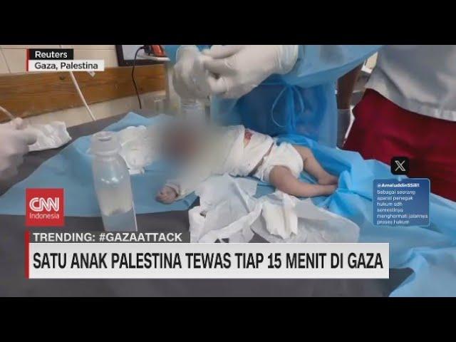 Satu Anak Palestina Tewas Tiap 15 menit di Gaza