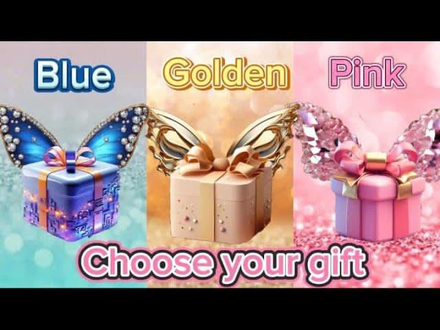 Choose your Gift  | 3 Giftbox challenge | #chooseyourgift #3giftbox #blue #golden #pink