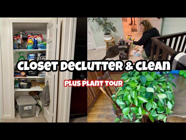 ANOTHER CLOSET DECLUTTER & CLEAN / And a look at how my plants are doing