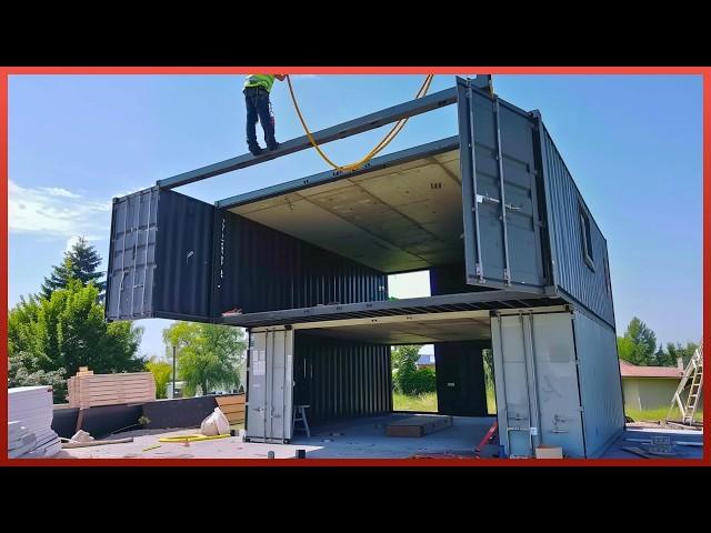 Building 2-Floors Shipping Container Home with Amazing Terrace | Start to Finish @mlgkontejneri3283