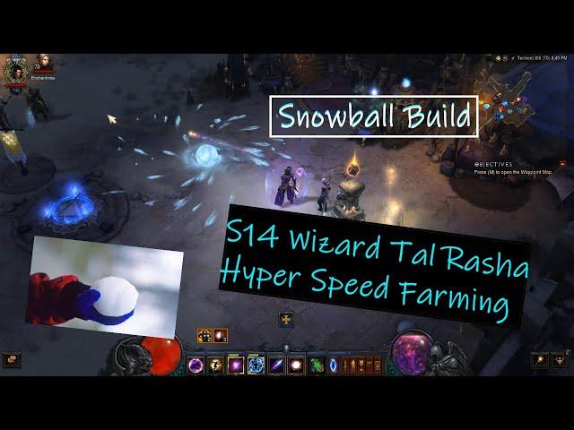 Diablo 3 (2.6.1 S14) Tal Rasha Hyper Speed Farming Build T13 Farming to GR75+