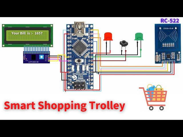 Smart Shopping Cart | RC522 RFID | Arduino Project