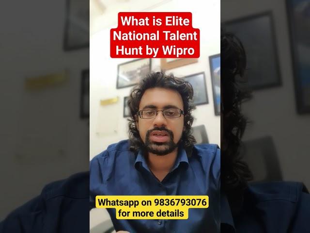 What is Elite National Talent Hunt by Wipro #exam #study #preparation #career #job #shorts