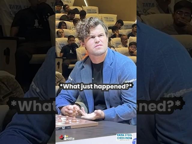 Unbelievable BLUNDER SHOCKS Magnus Carlsen  #magnuscarlsen #nodirbekabdusattorov #chess