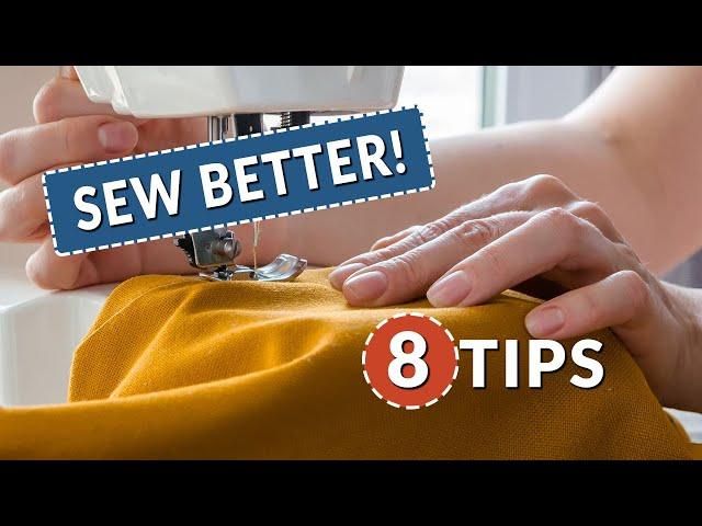 Sew Better! 8 BEST Beginner Sewing Machine Tips