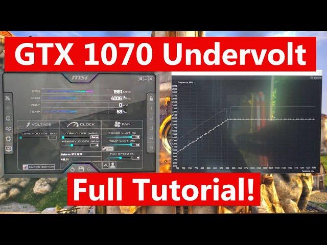 Undervolt your GTX 1070 for more FPS! - Tutorial
