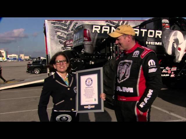 Fastest Speed for a Monster Truck: Raminator breaks Guinness World Records (Broll)