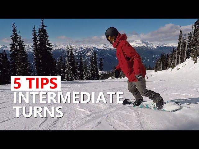 5 Tips for Intermediate Sliding Turns - Snowboard Tutorial