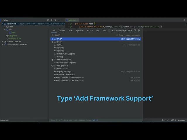 How to Add Framework Support on Intellij IDEA Community Edition CE 2024