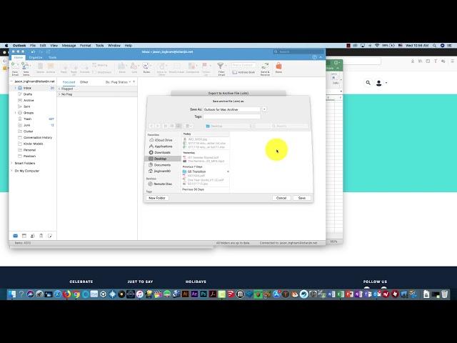 Exporting from Outlook for Mac