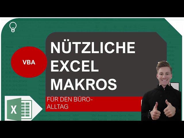 Nützliche Excel Makros für den Büroalltag - Excel VBA I Excelpedia