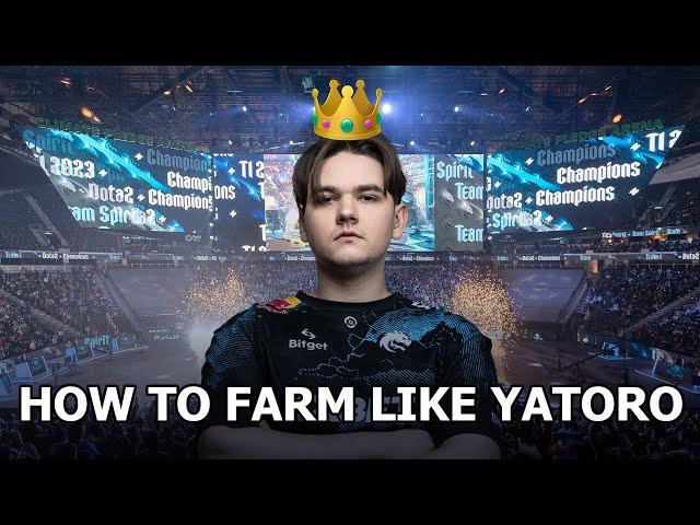 Yatoro's farming pattern, THE BEST in Dota