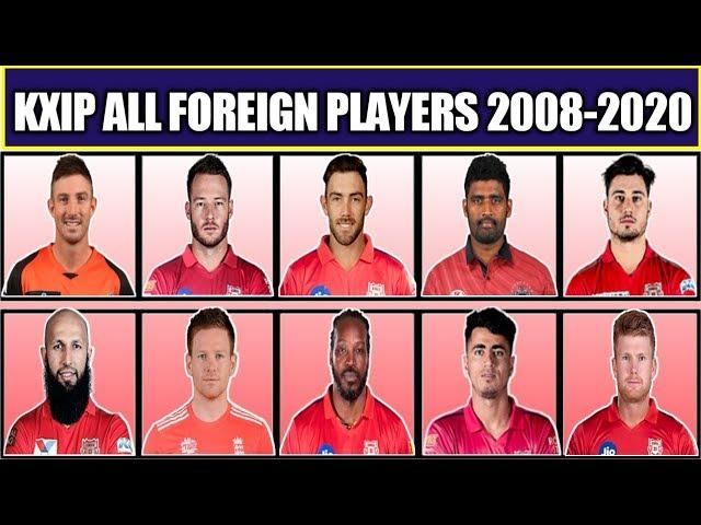 Kings XI Punjab All Foreign Players From 2008-2020 | KXIP All Overseas Players in History of IPL |