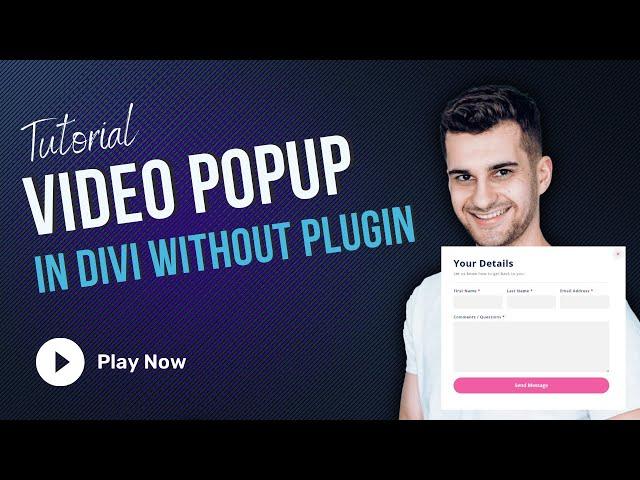 Free PopUp Contact Form | Divi WordPress Tutorial