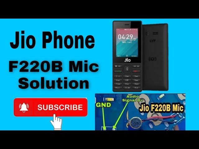 Jio F220B Mic Jumper | 4 Pin Mic Convert 2 Pin Universal Mic