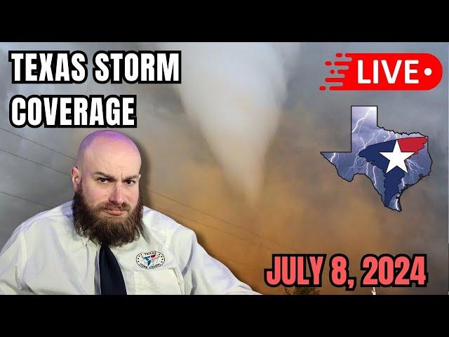 July 8, 2024 • LIVE Texas Tornado Outbreak Coverage - TS BERYL