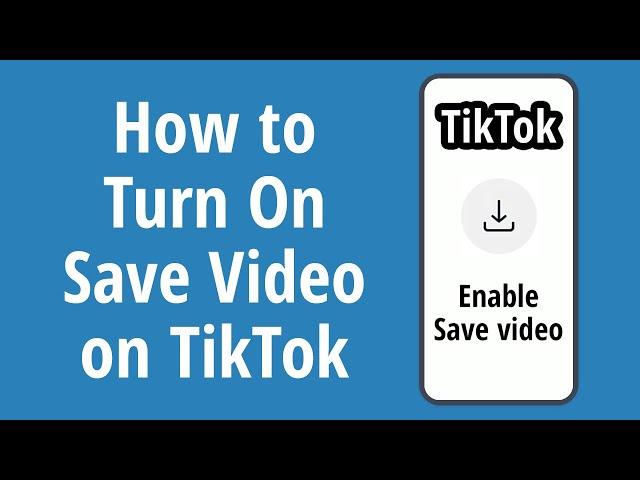 How to Turn On Save Video on TikTok 2020. How to Enable Download Option in TikTok