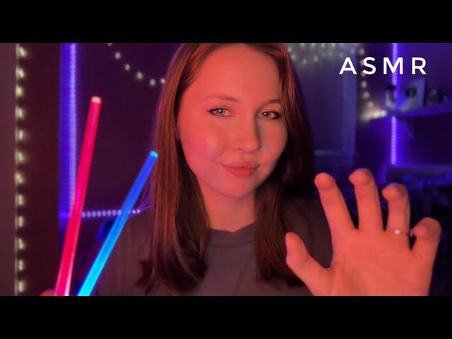 ASMR~1HR+Clicky Trigger Words and Mouth Sounds, Lightsabers, Water Spray on Mic + more! (Kyle's CV)