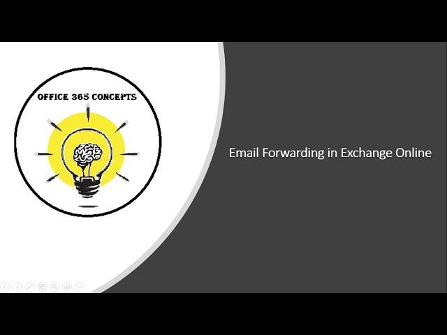 How Email Forwarding works in Office 365 | Types of email forwarding in Office 365