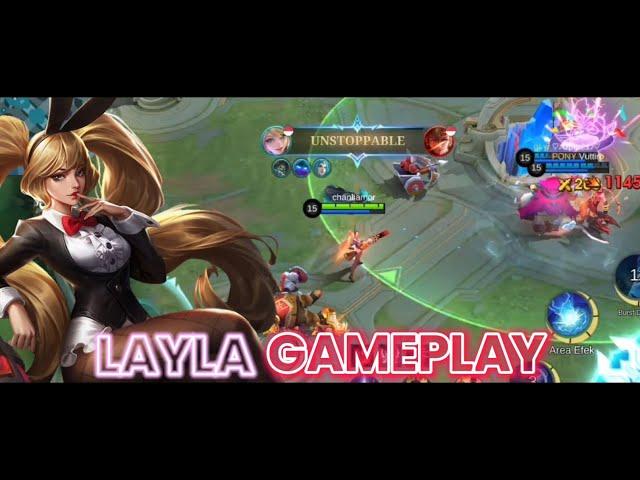 LAYLA GAMEPLAY | SICKEST LAYLA BUILD 2025 | LAYLA BEST BUILD 2025 | TOP 1 GLOBAL LAYLA MLBB