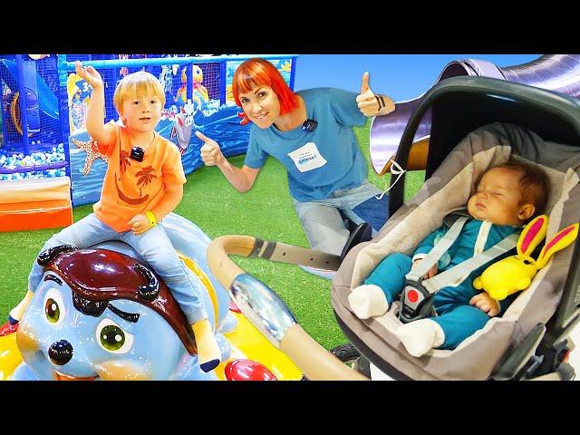 Mommy for Lucky new episode | Kids pretend to play with toys at the kids' club & on a beach