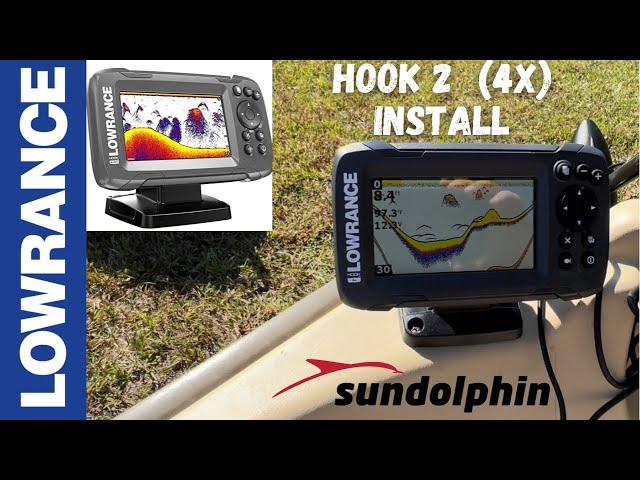 Lowrance Hook2 (4x) Fish Finder Install, perfect for kayaks and Jon boats