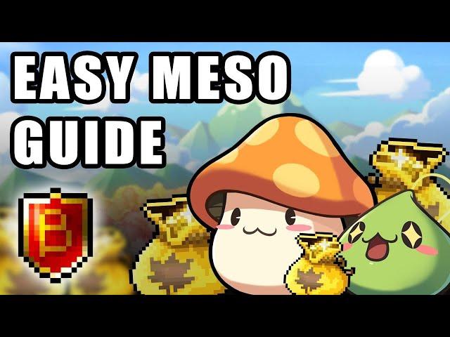 2022 MapleStory F2P (Free to Play) Easy Meso Farming Guide | Non Reboot