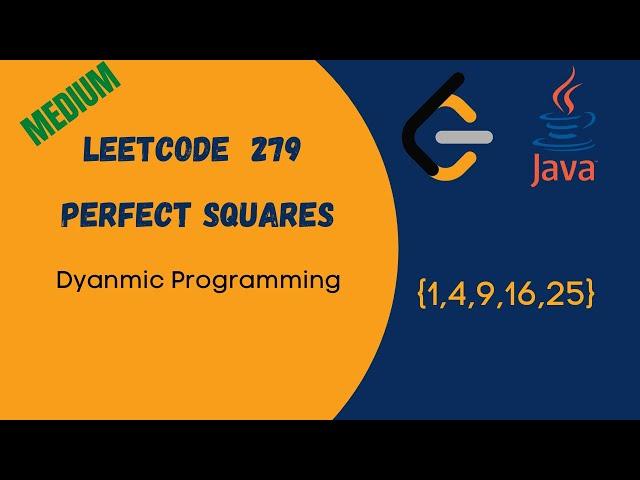 Leetcode Perfect Squares Java Solution | Dynamic Programming