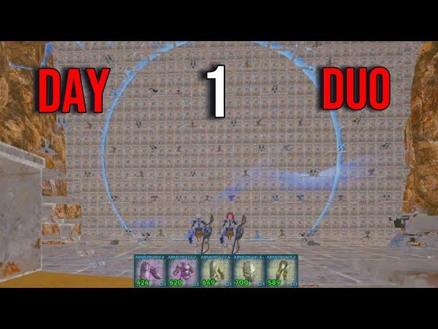 How a 15000 hour duo DOMINATE day 1 - INX 2man - Ark Unofficial PvP