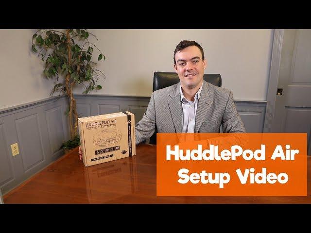 HuddlePod Air Wireless USB Audio Chat Pod Setup Video