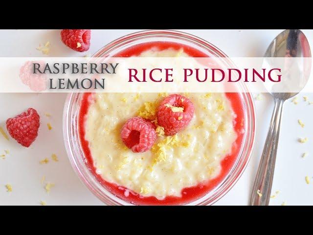 Raspberry Lemon Rice Pudding - Collaboration with Ellen´s Homemade Delights