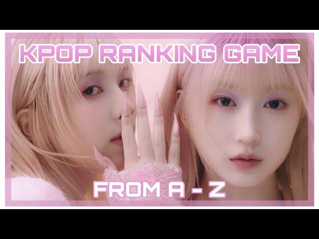 [KPOP RANKING GAME] ALPHABET VERSION