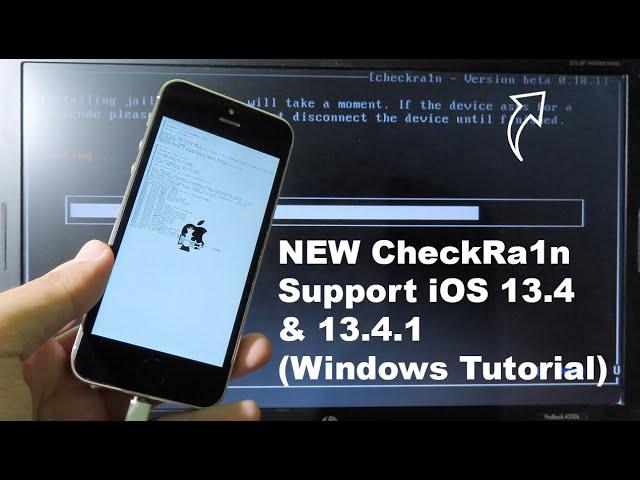 NEW Jailbreak iOS 13.4-13.4.1 CheckRa1n (Full Windows Tutorial)