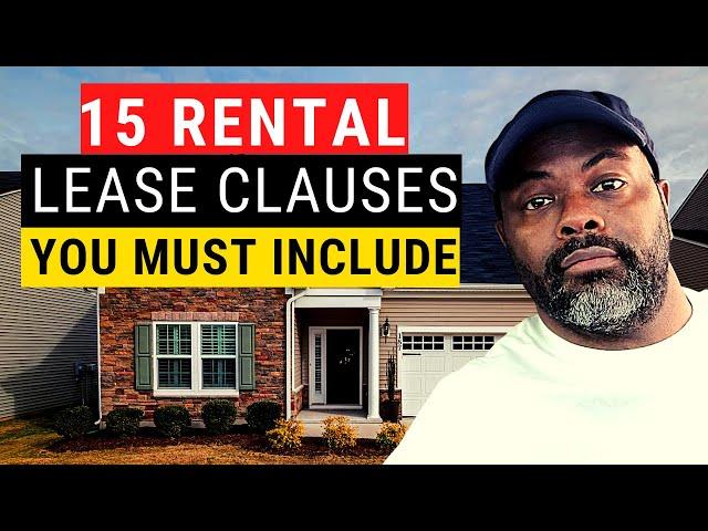 Landlord Tenant Lease Agreement - 15 KEY CLAUSES You Must Include