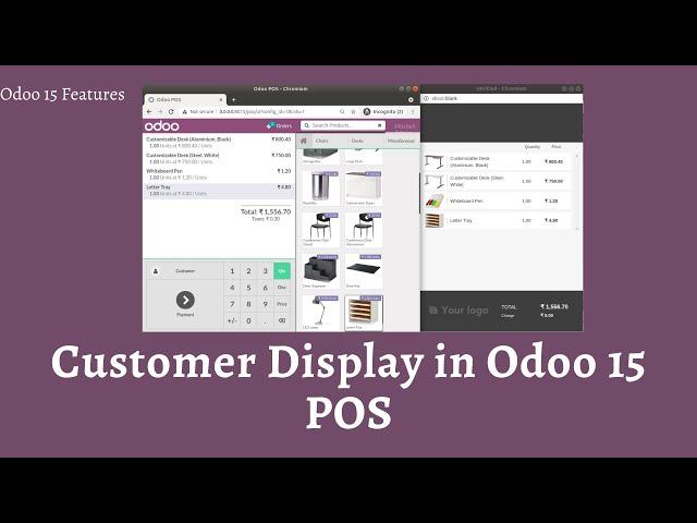 Customer Display In Odoo15 Point Of Sale || Customer Display Screen In Odoo15 POS