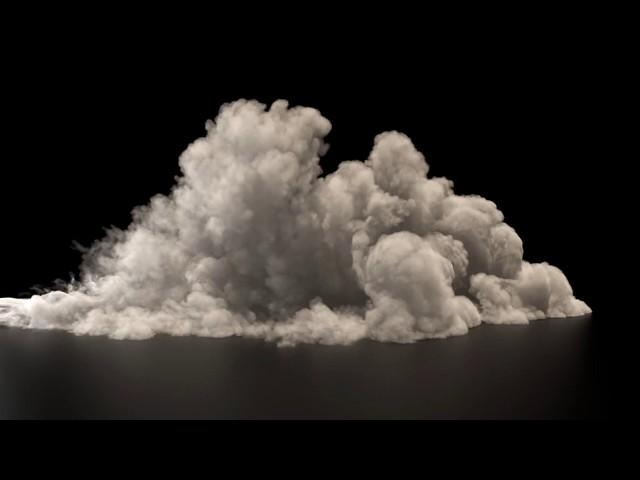 Vfx simulation for rocket smoke