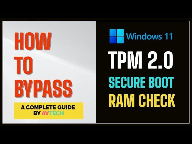 How to Bypass TPM 2.0, Secure Boot and RAM Check